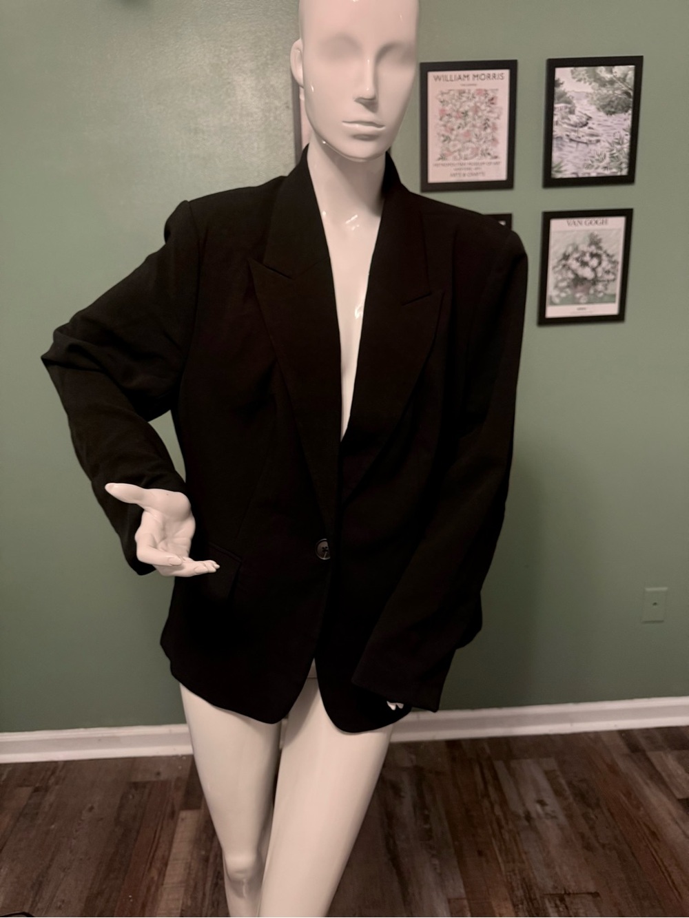 a new day Black Single-Button Women's Blazer NWT XXL